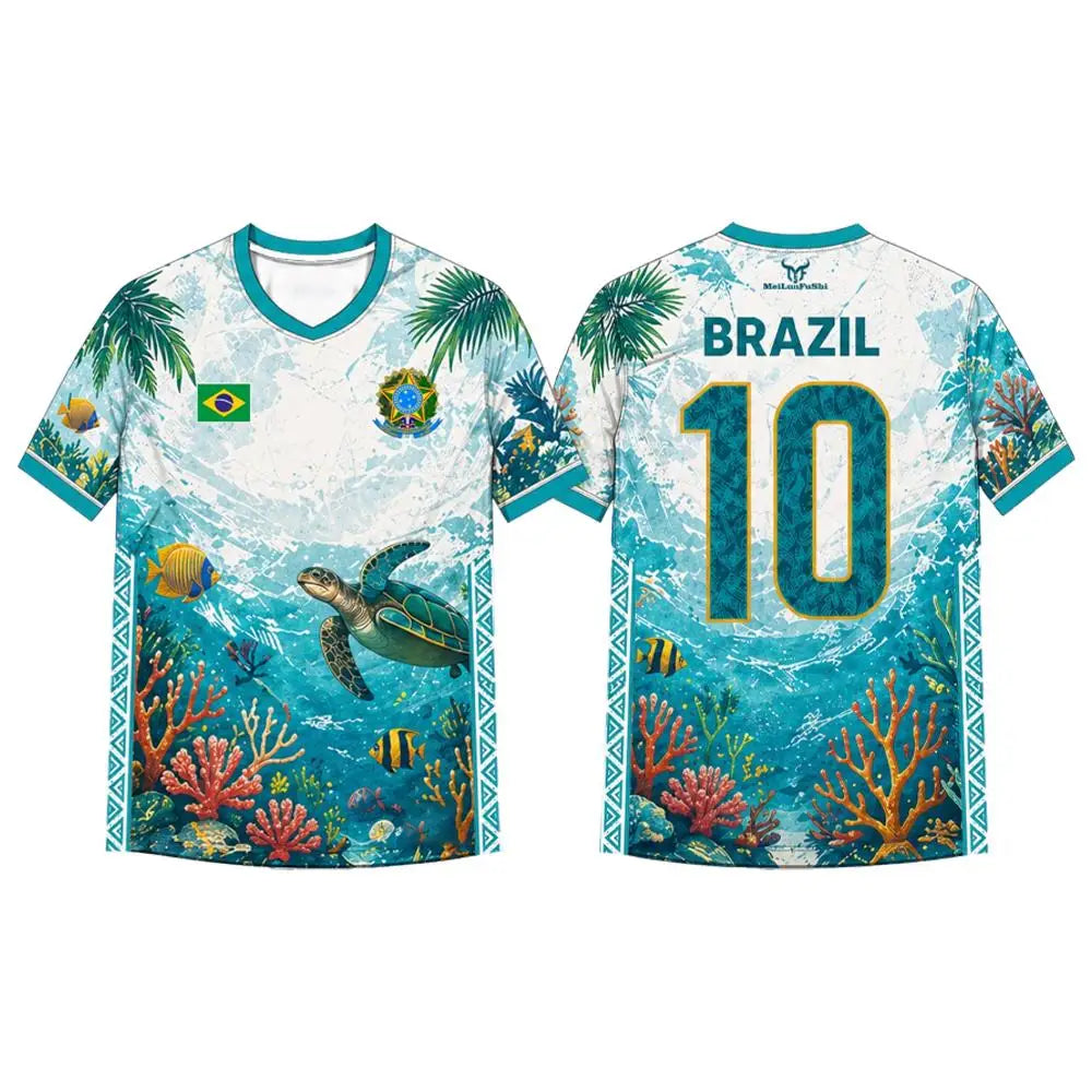 Camisa Brasil Estampa 3D Cristo Redentor