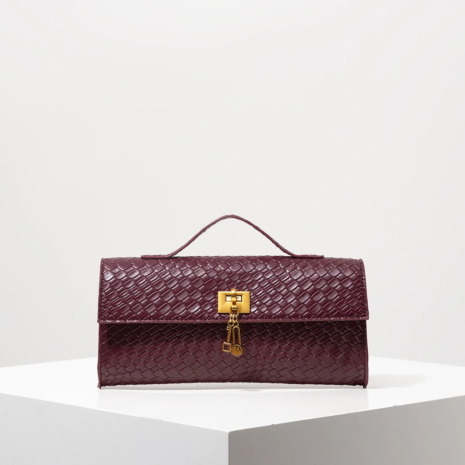 Clutch AirBag Trama Burgundy Elegance