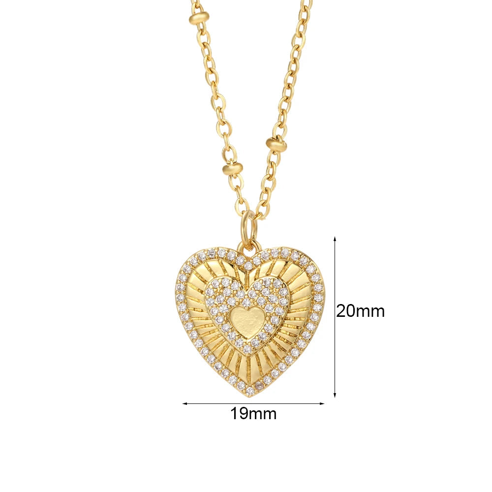 Colar Pingente Dourado Coleção Charms Variados