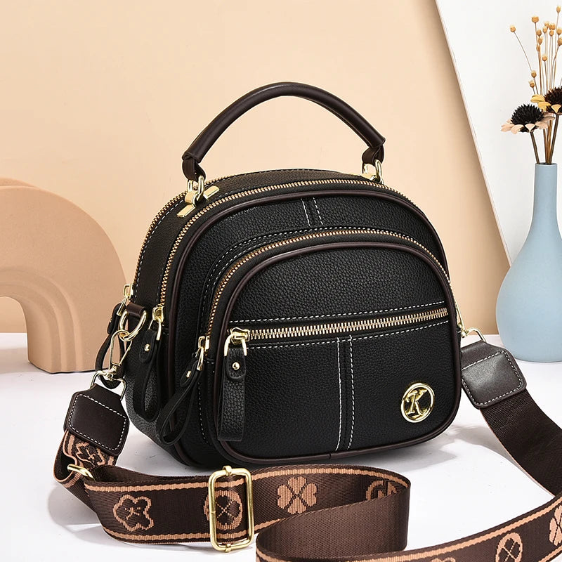 Bolsa Multifunções com Alça Ajustável e Couro Sintético