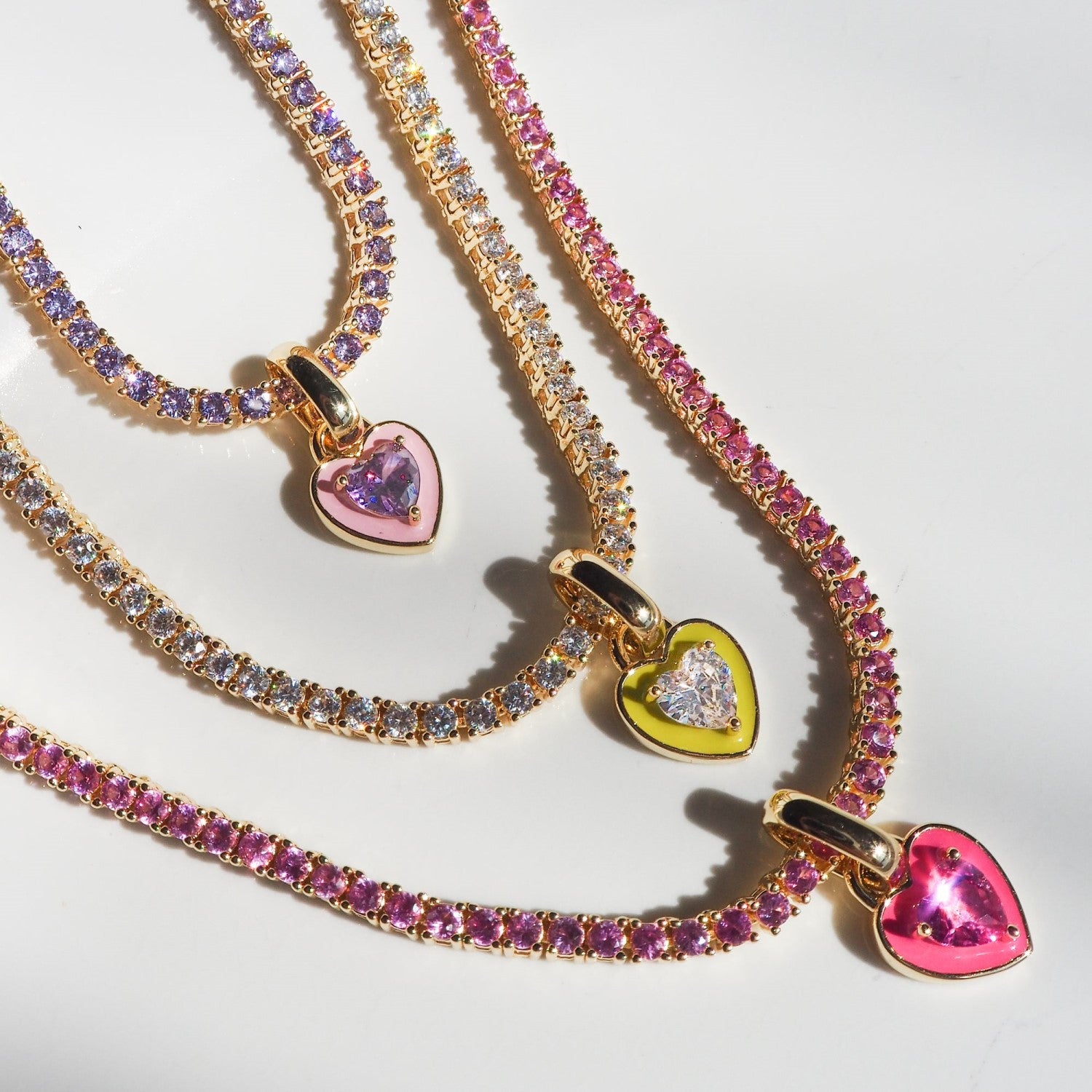 Colar Brilhante Riviera Choker com Pingente