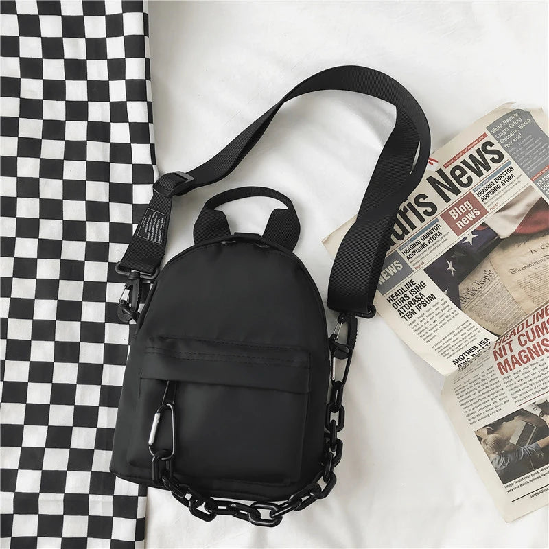 Bolsa Mini Mochila Crossbody Esportiva Casual