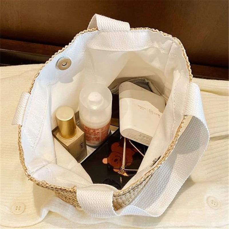 Bolsa de Palha Moda Praia