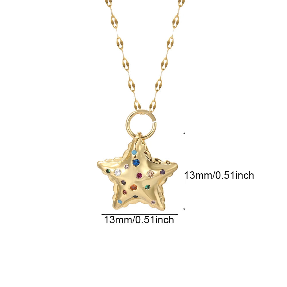 Colar Pingente Dourado Coleção Charms Variados