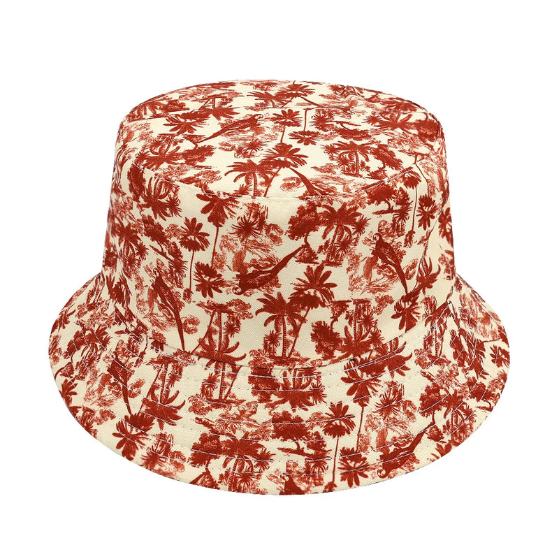 Chapéu Bucket Estampado Toile de Jouy