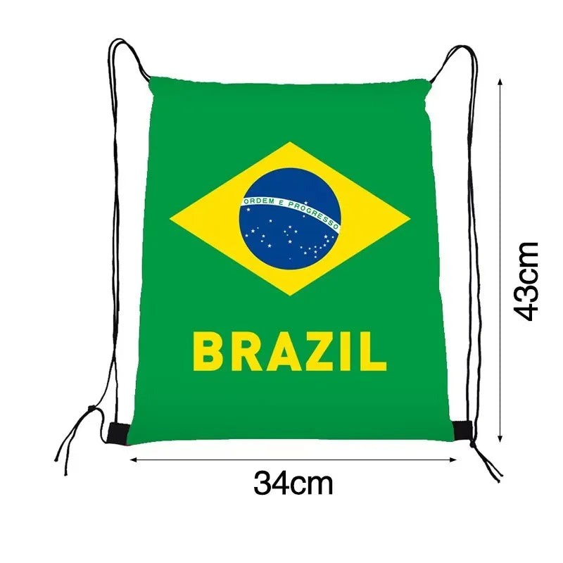 Mochila Saco Torcedor Bandeiras do Mundo Copa