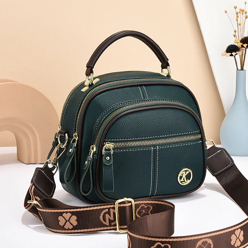 Bolsa Multifunções com Alça Ajustável e Couro Sintético