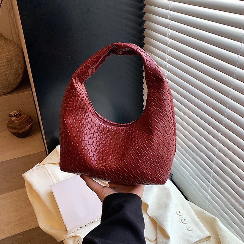 Bolsa Mini Hobo Couro Trançado