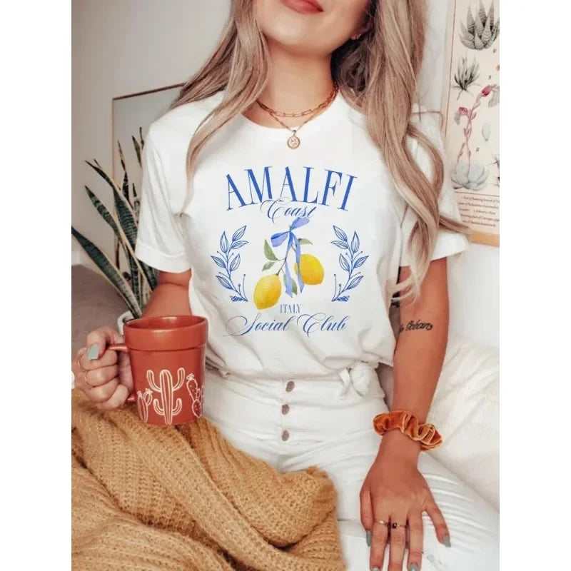Blusa Feminina de Verão com Estampa