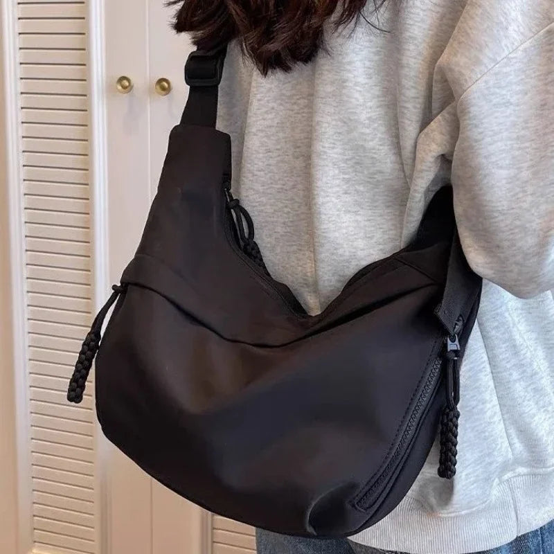 Bolsa Transversal de Nylon Casual