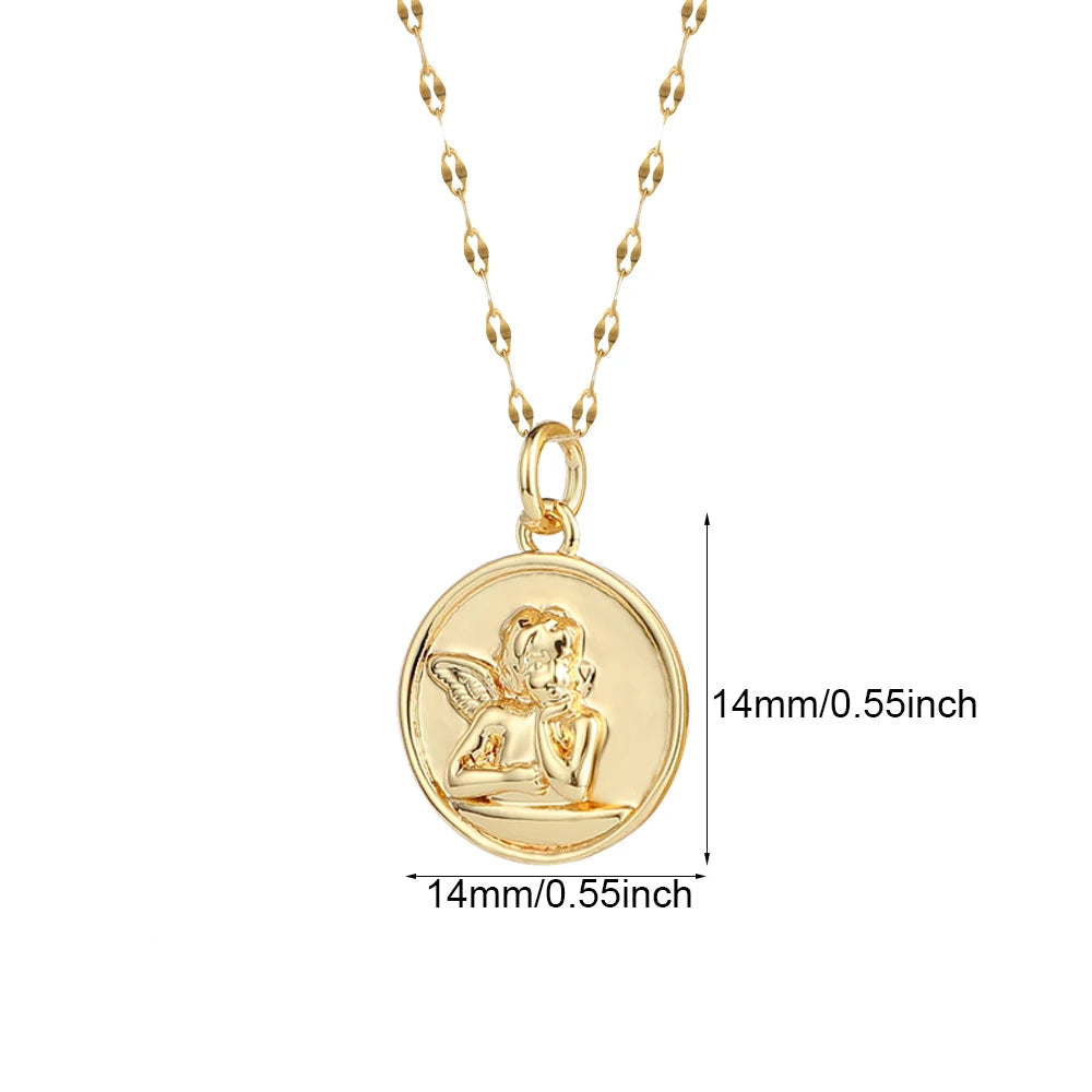 Colar Pingente Dourado Coleção Charms Variados