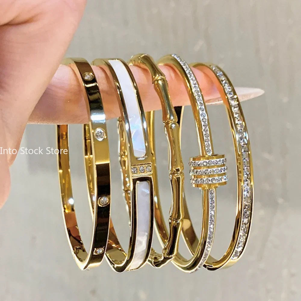 Pulseira de Zircônia em Aço Inoxidável