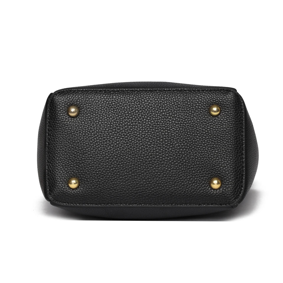 Bolsa Tote em Couro Legítimo Minimalista com Alça Ajustável