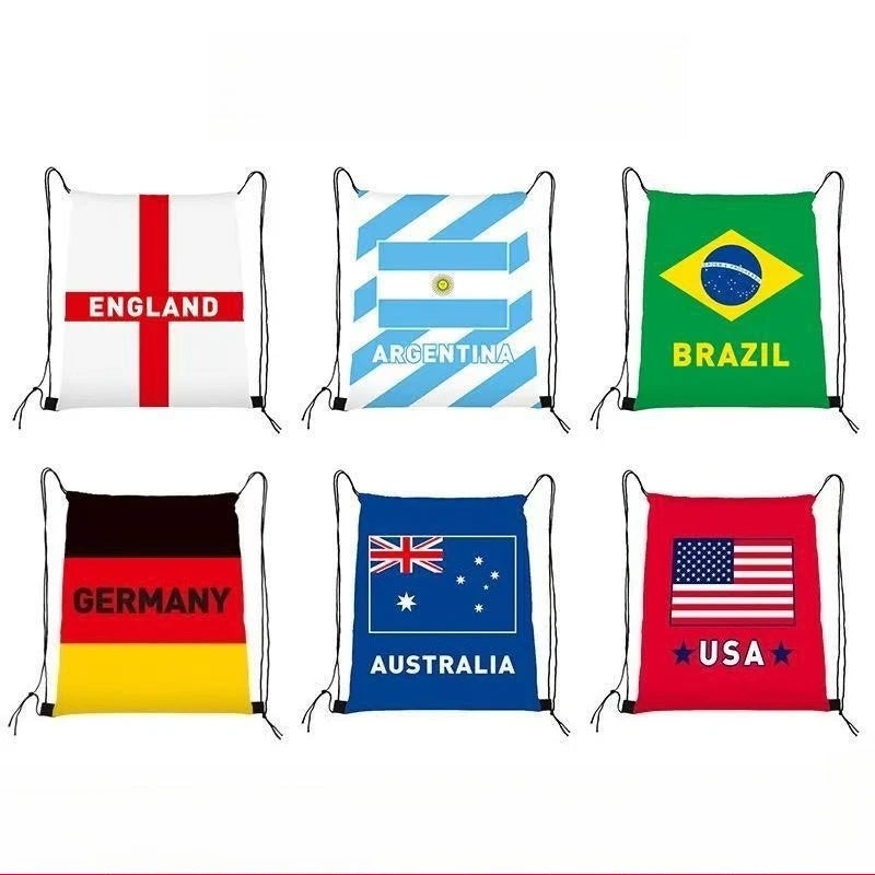 Mochila Saco Torcedor Bandeiras do Mundo Copa