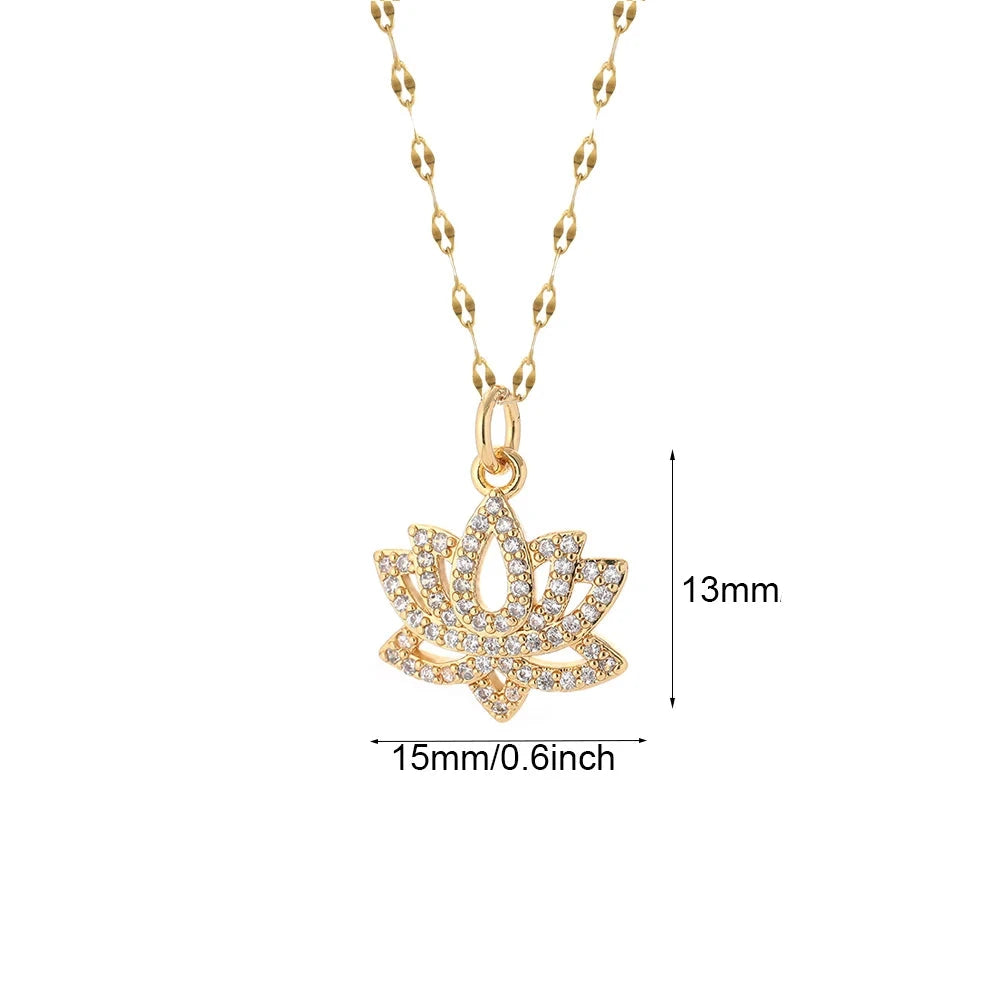 Colar Boho Heart Charm Dourado em Aço Inoxidável