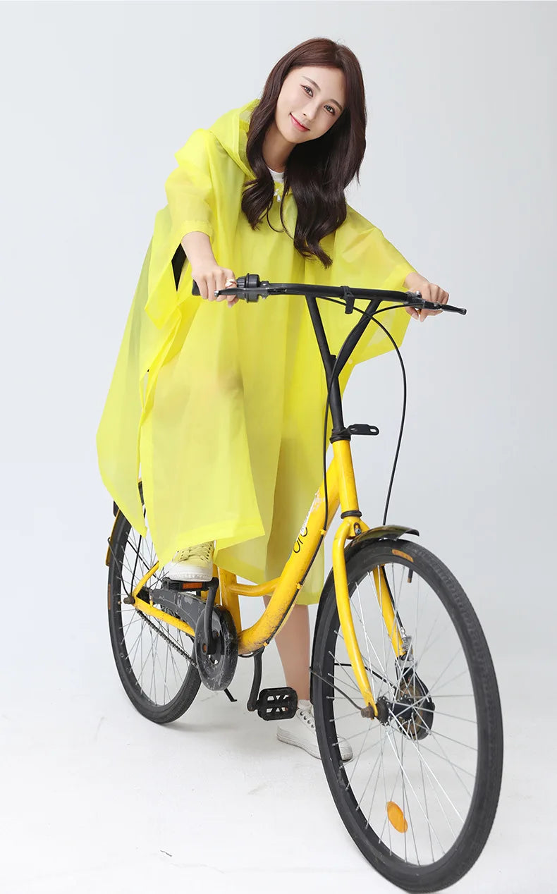 Capa de Chuva Unissex para Ciclistas Esportiva e Casual