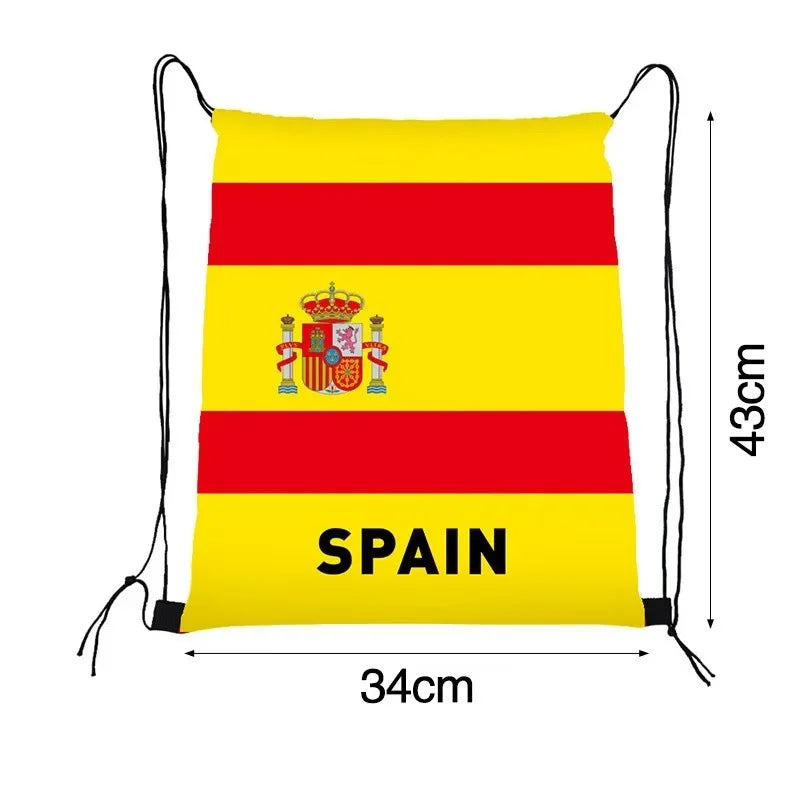 Mochila Saco Torcedor Bandeiras do Mundo Copa