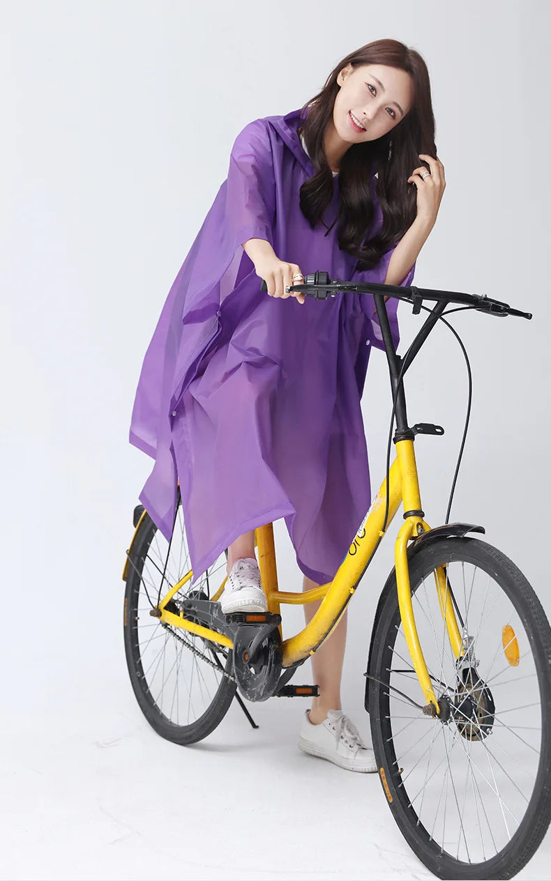 Capa de Chuva Unissex para Ciclistas Esportiva e Casual