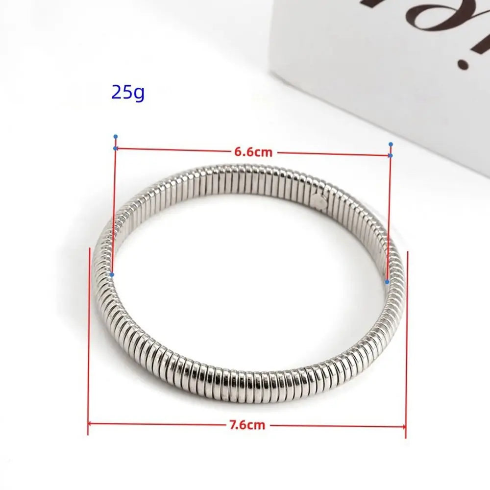 Bracelete Elástico em Aço Inoxidável à Prova D'Água
