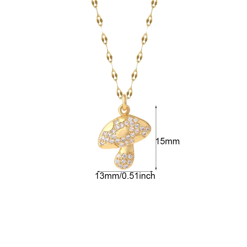 Colar Boho Heart Charm Dourado em Aço Inoxidável