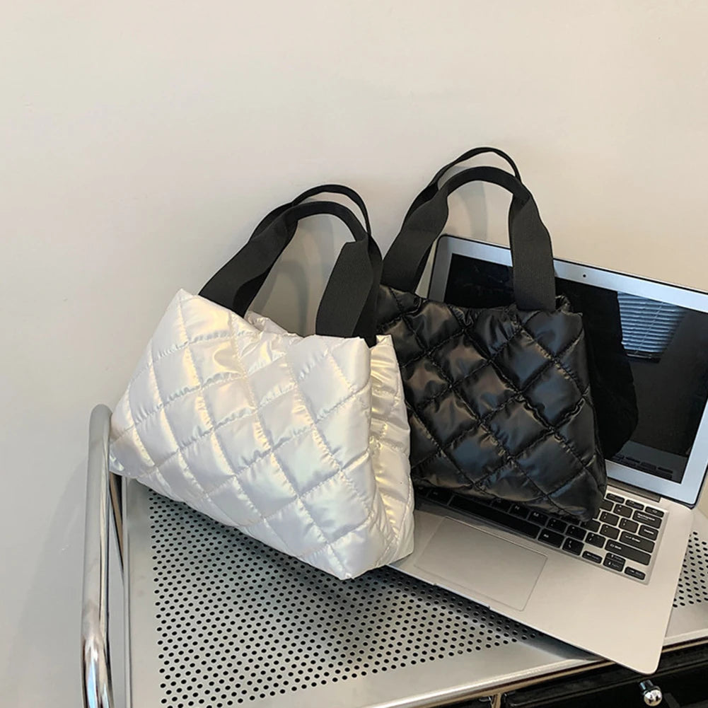 Bolsa Puffer Esportiva Casual Metalizada