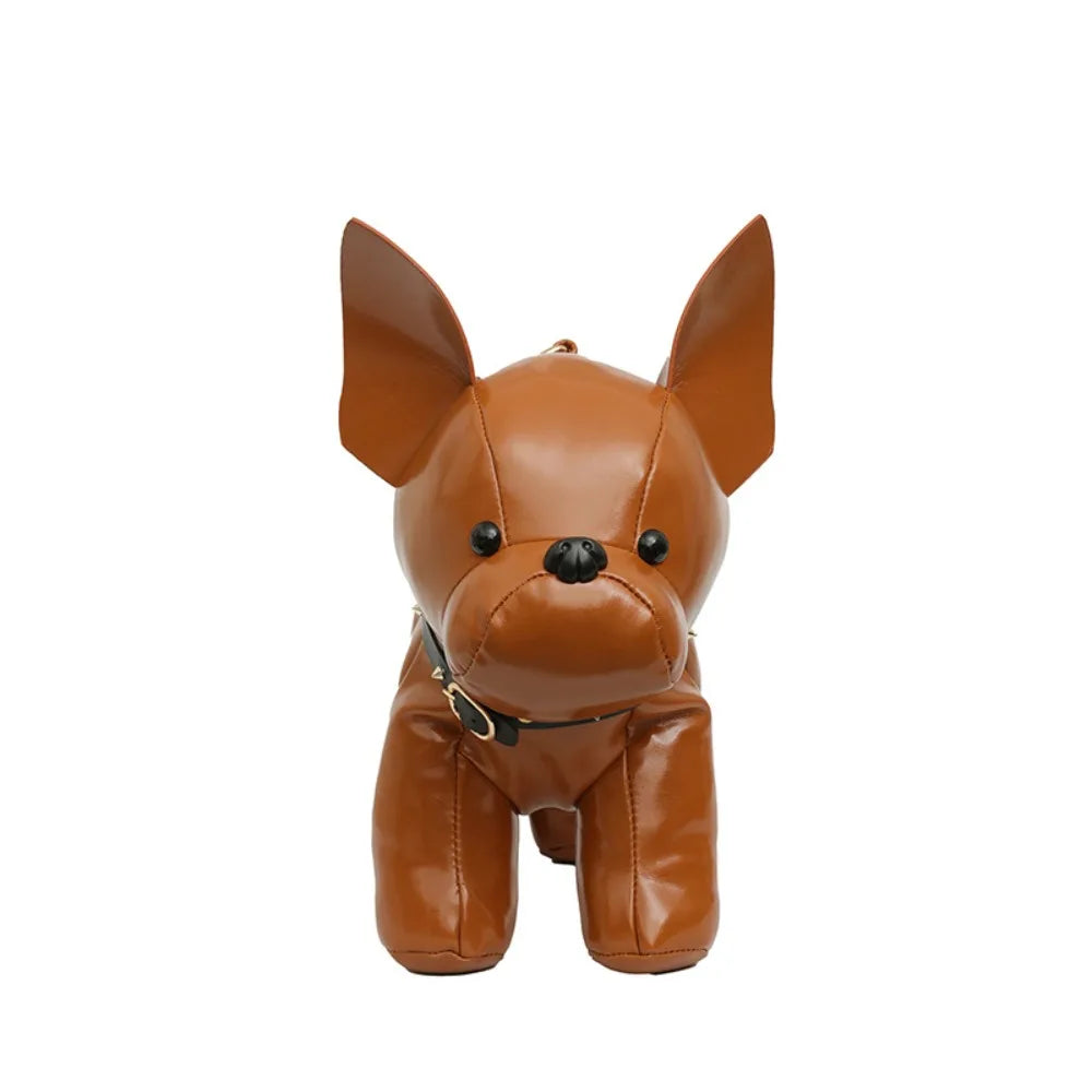 Bolsa Crossbody Bulldog 3D em Couro PU