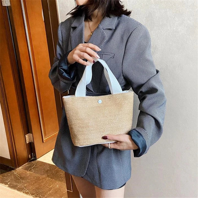 Bolsa de Palha Moda Praia